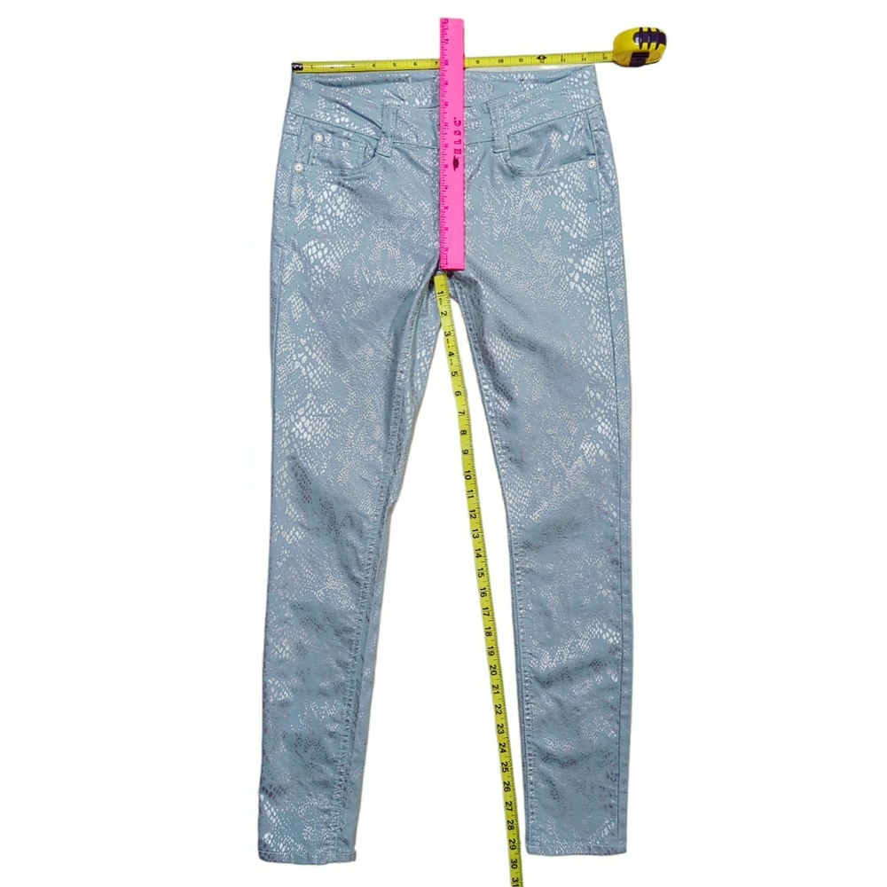 Wallflower Snakeskin Print Skinny Jeans - Picture 6 of 10